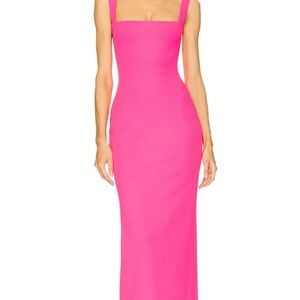 Solace London Vibrant Pink Maxi Dress